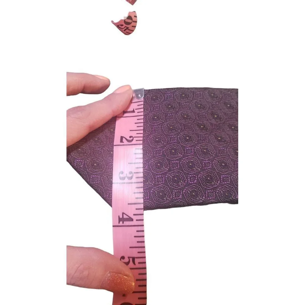 Allen Lolly Nottingham England‎ Made In USA 100% Woven Silk Mens Neck Tie